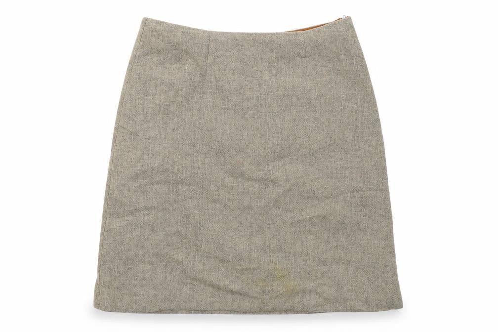 Preworn Womens Grey   A-Line Skirt Size 26 in