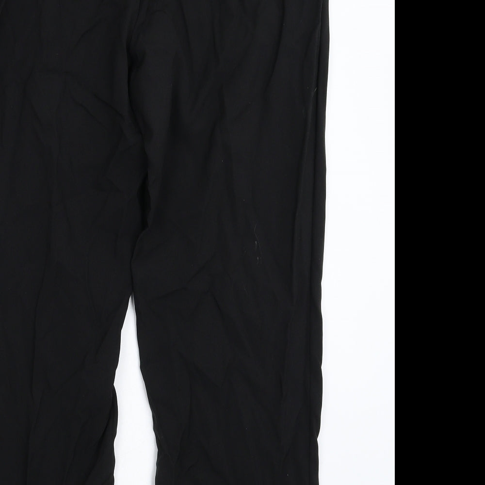 BHS Womens Black  Rayon Trousers  Size 16 L25 in