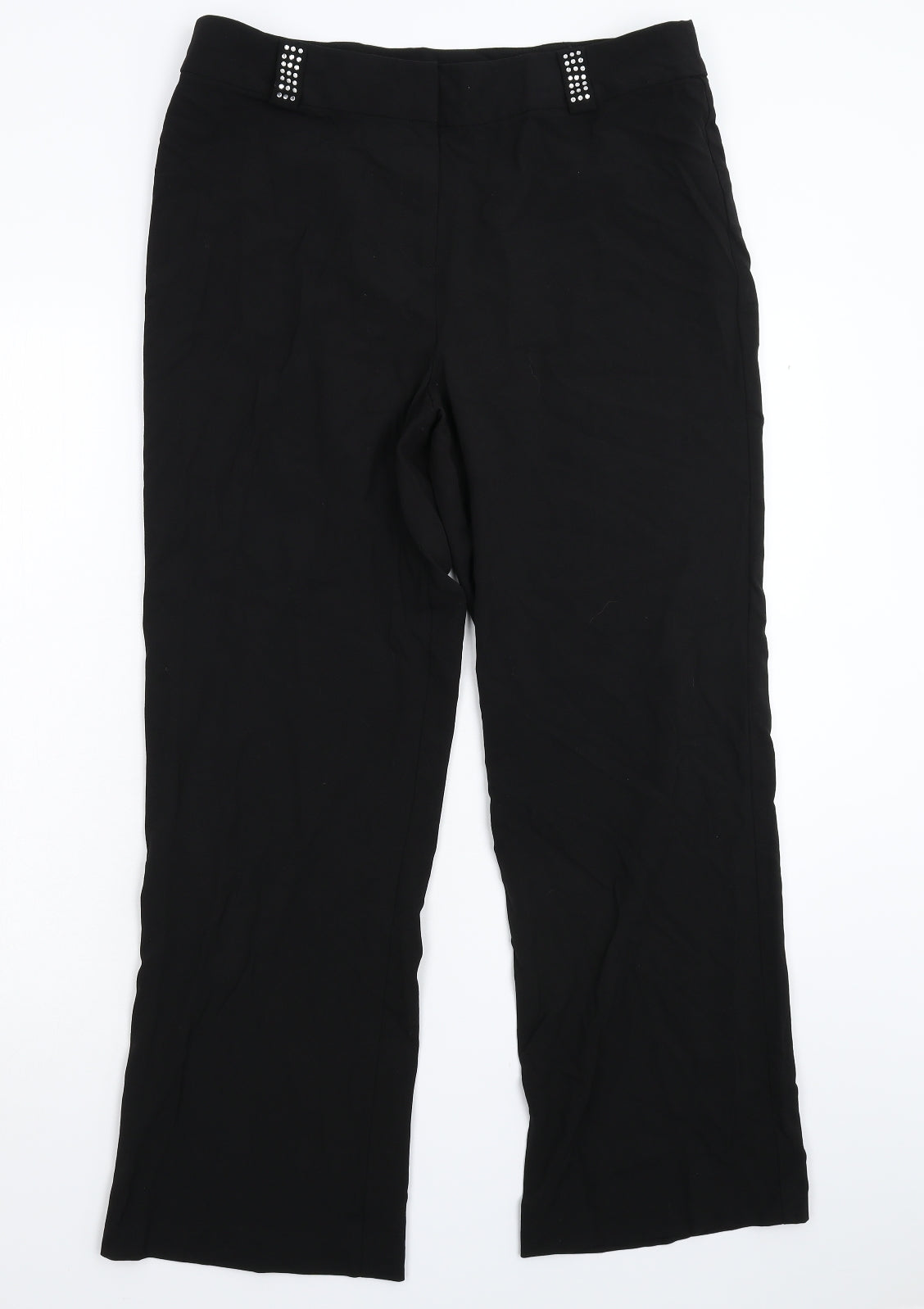 Platform Womens Black   Trousers  Size 16 L28 in