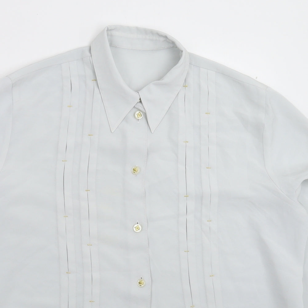 Preworn Womens Grey   Basic Button-Up Size 2XL