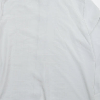 Preworn Womens Grey   Basic Button-Up Size 2XL