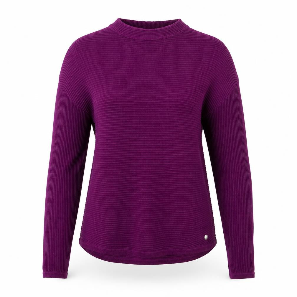 Garcia Womens Purple  Knit Pullover Jumper Size XS