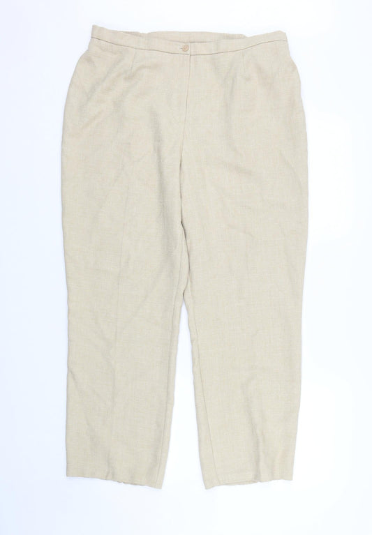 Classic Womens Beige   Trousers  Size 18 L27 in