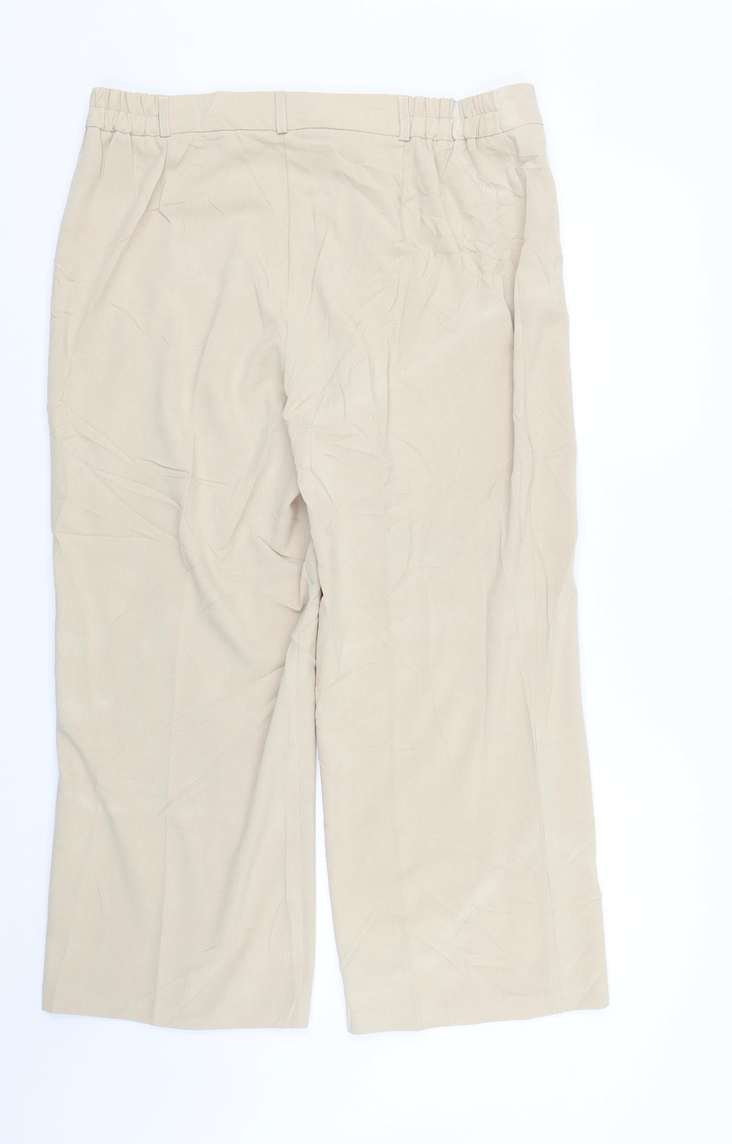 Glamorosa Womens Beige   Trousers  Size 18 L25 in