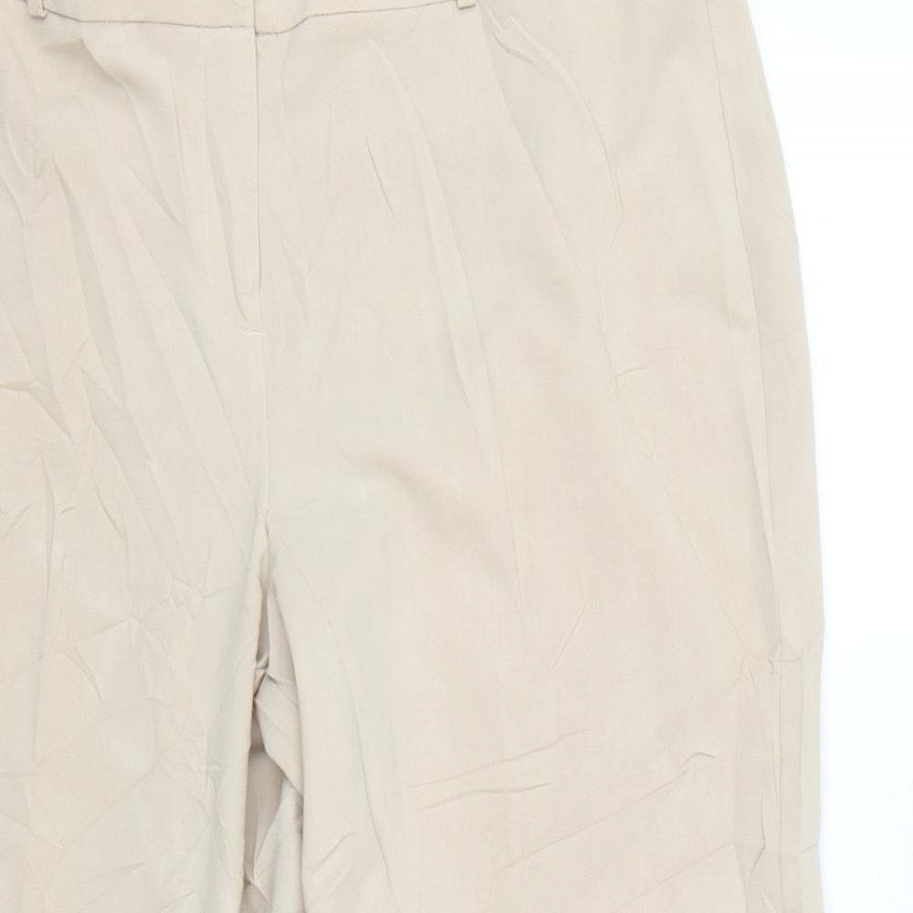 Glamorosa Womens Beige   Trousers  Size 18 L25 in