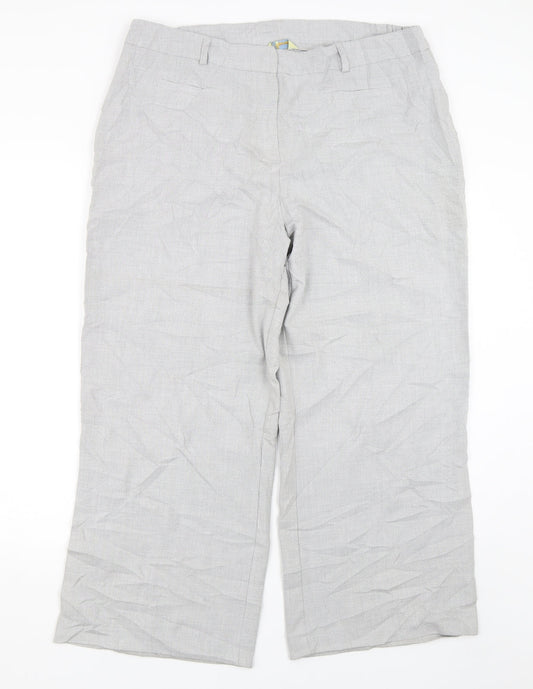 Agenda Womens Grey   Trousers  Size 18 L27 in