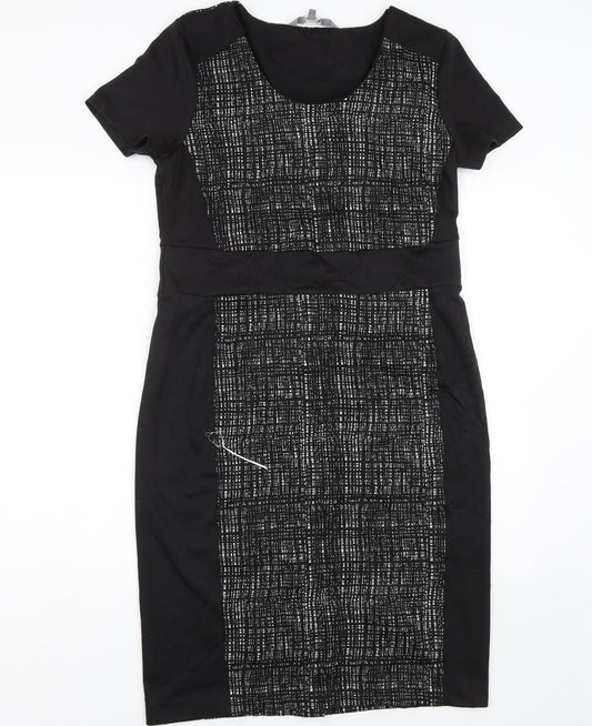 Lavita Womens Black   T-Shirt Dress  Size 14