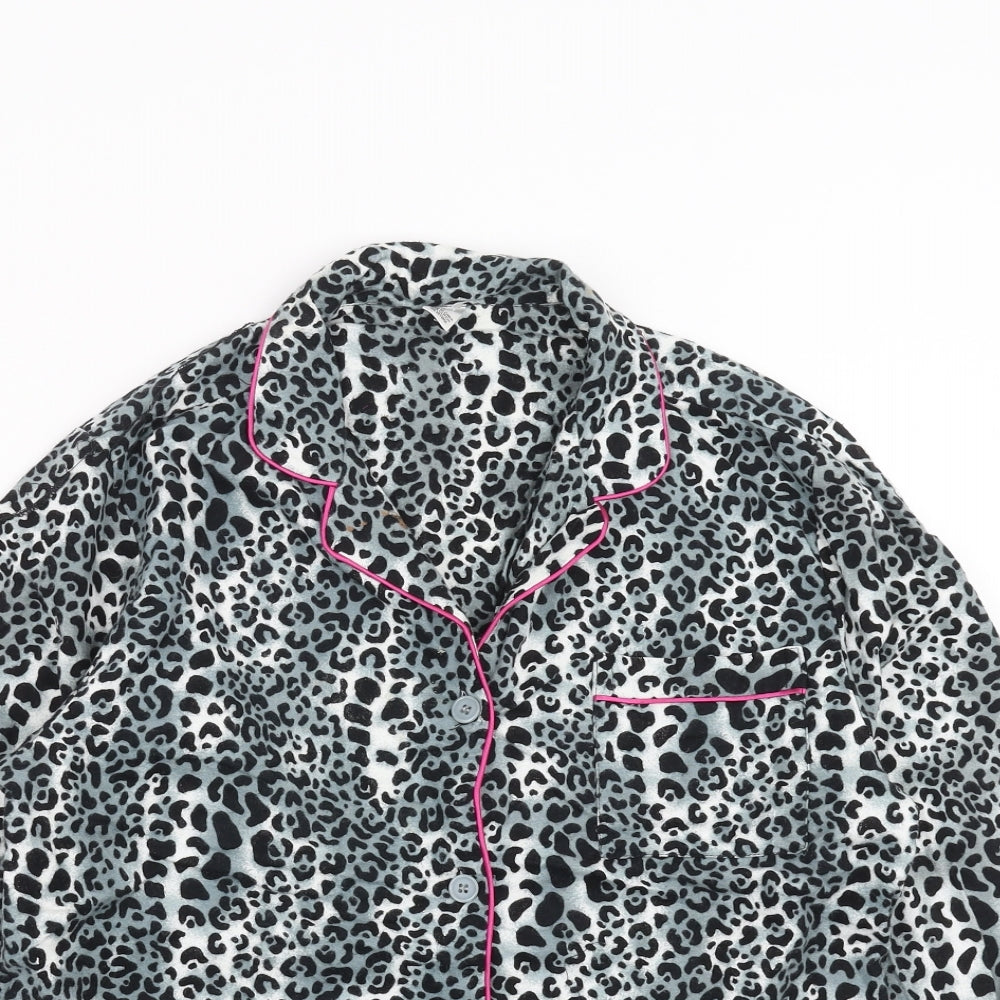nd intimates Womens Grey Animal Print  Top Pyjama Top Size S