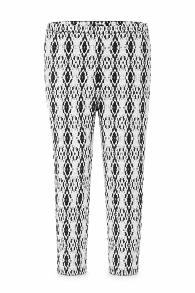 H&M Womens White Geometric Denim Jegging Jeans Size 10 L29 in