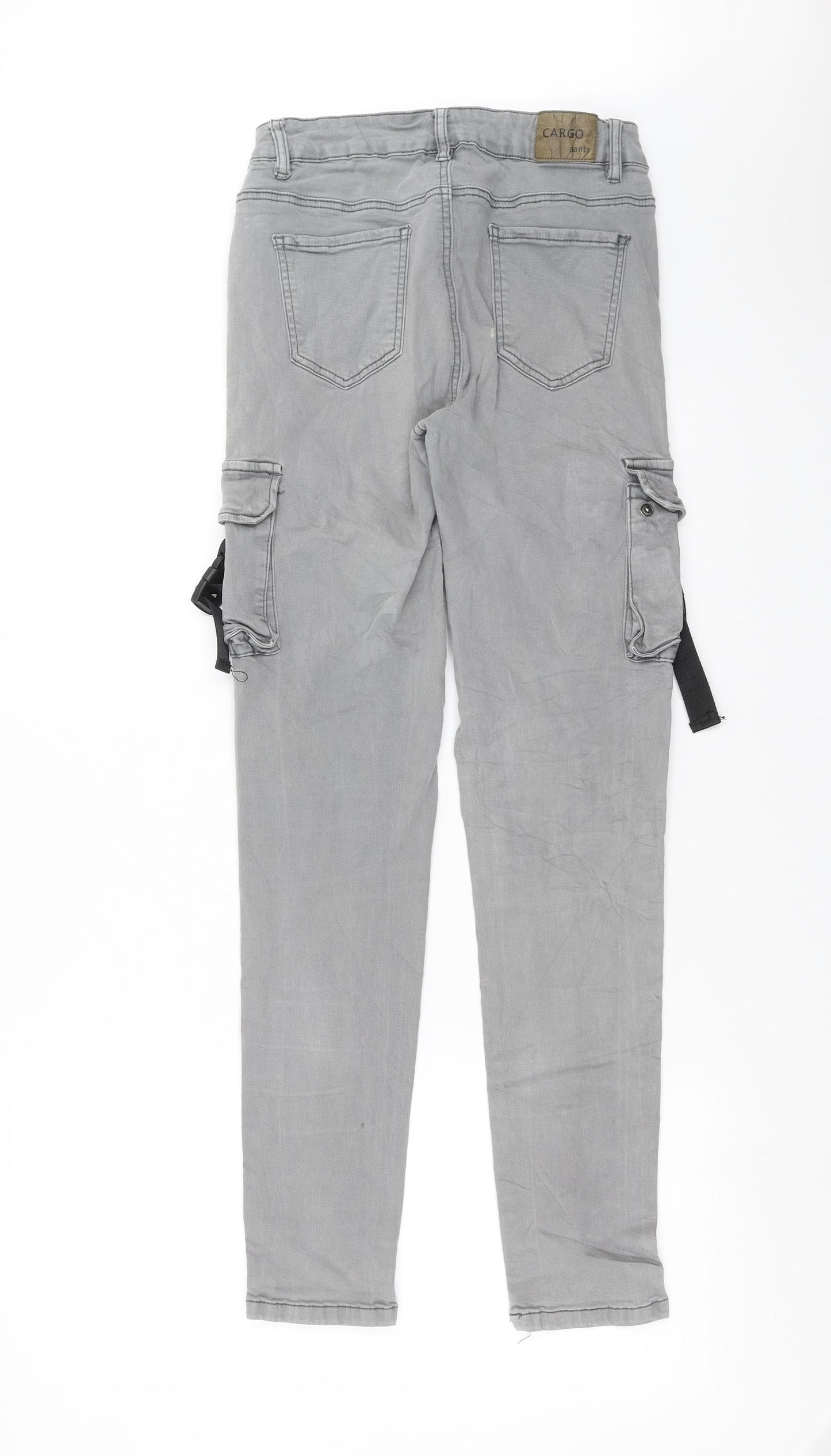 Preworn Womens Grey   Capri Jeans Size L L30 in