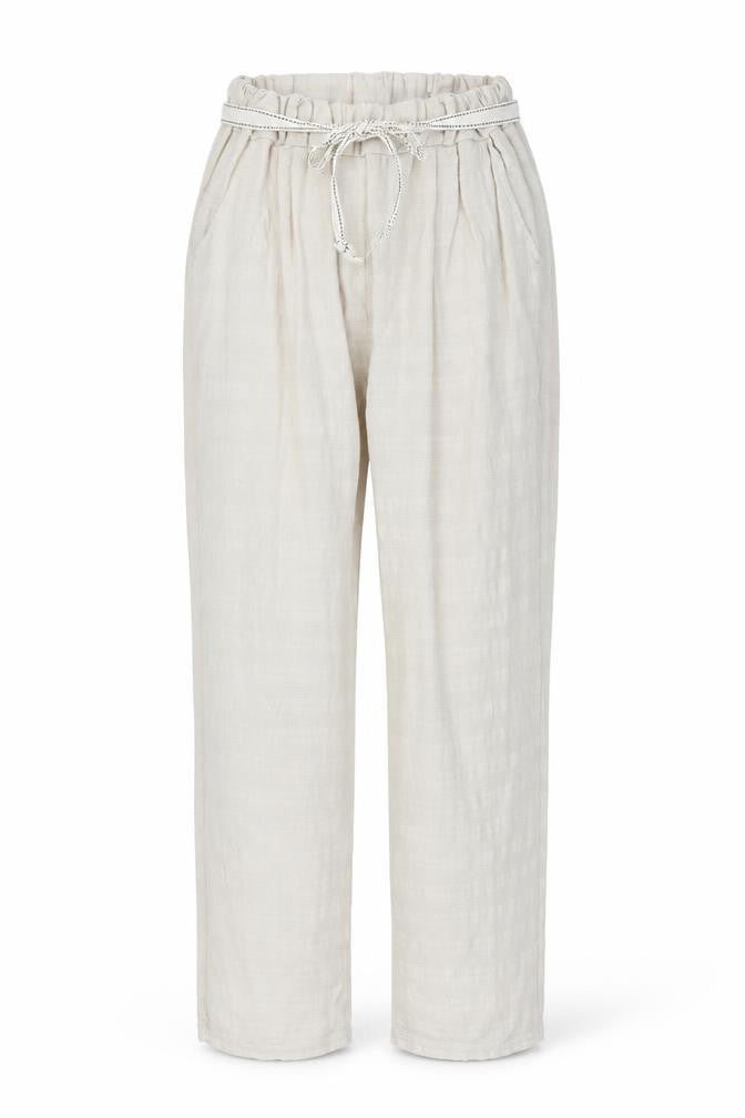 Preworn Womens Beige Striped  Trousers  Size 28 in L28 in