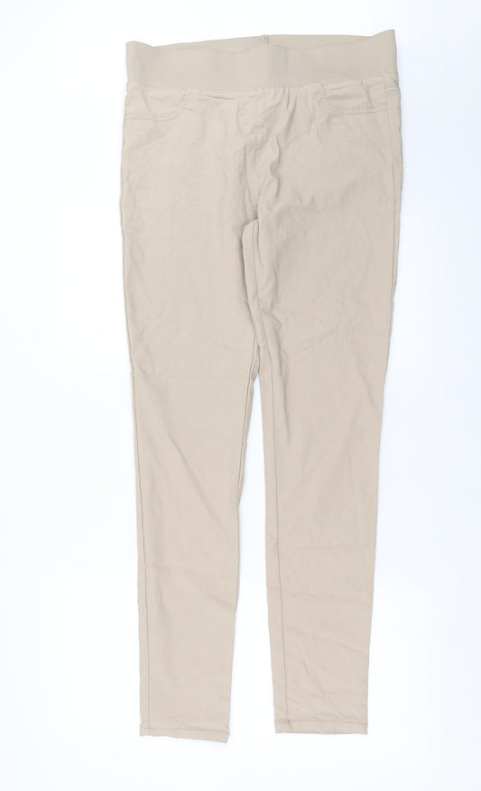 Freequent Womens Beige   Trousers  Size 2XL L32 in