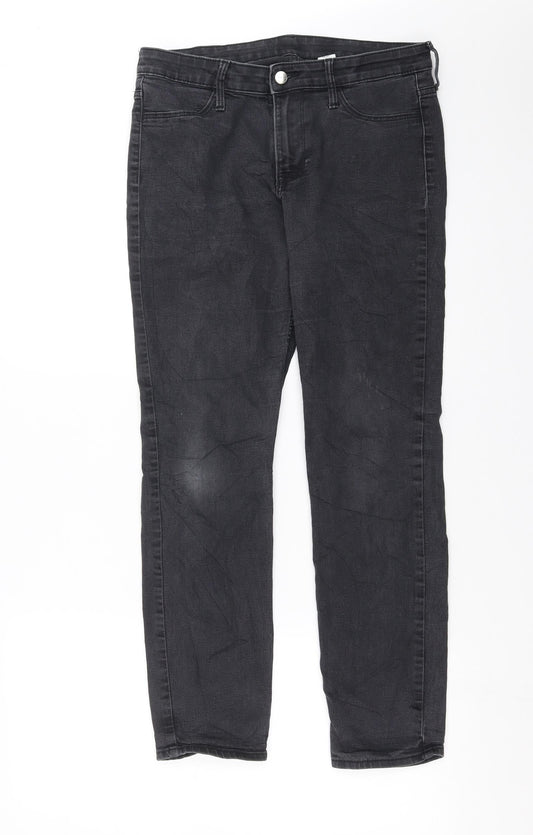 H&M Womens Grey  Denim Skinny Jeans Size 30 in L27 in - Ankle grazer