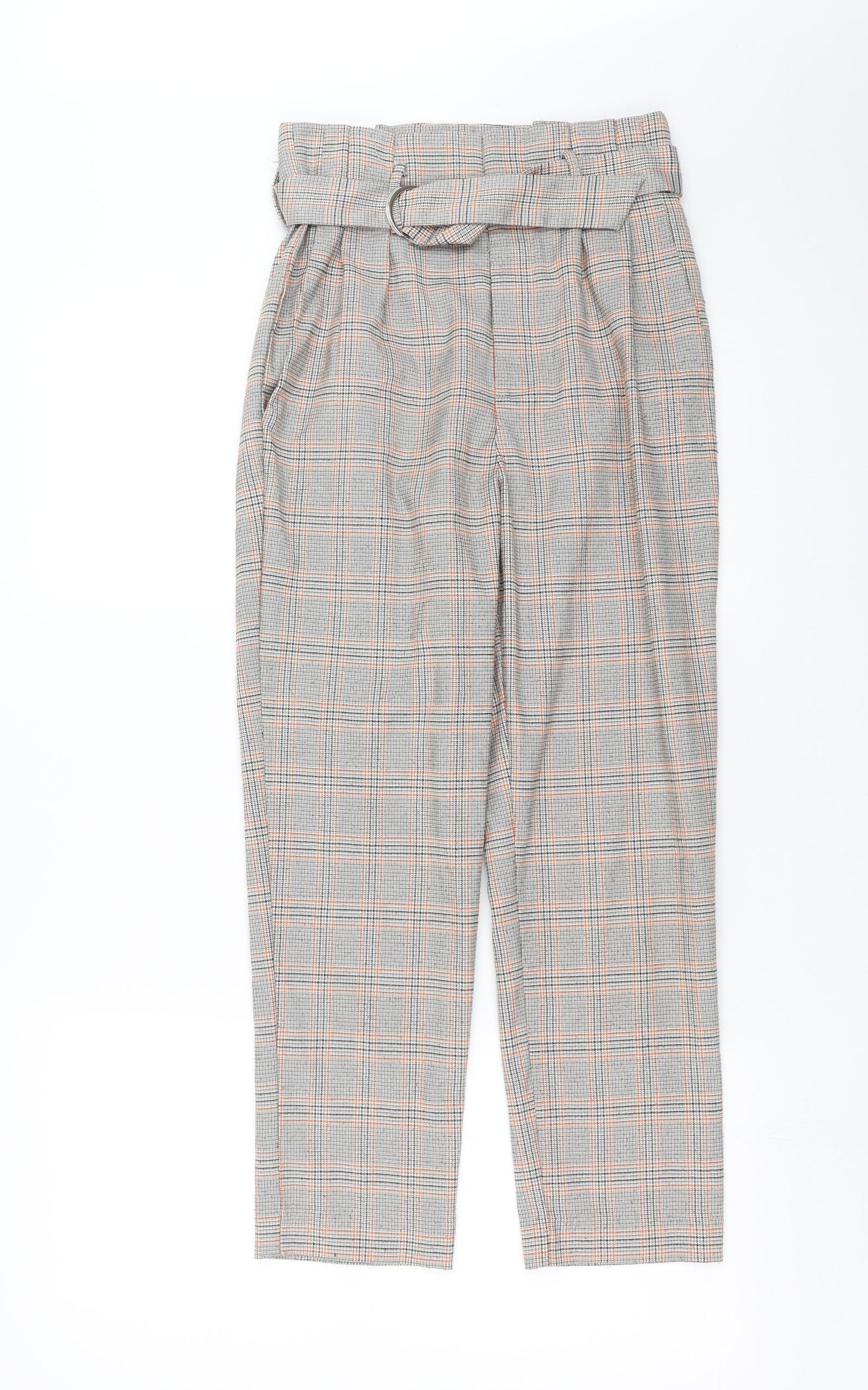 Hound Womens Black Houndstooth  Trousers  Size M L24 in