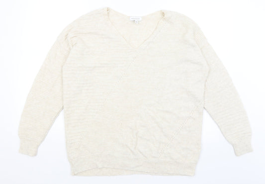 Topshop Womens Beige   Pullover Jumper Size S