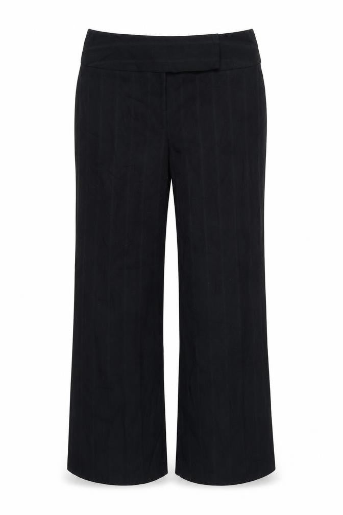 Lime Womens Blue Striped  Trousers  Size 14 L26 in