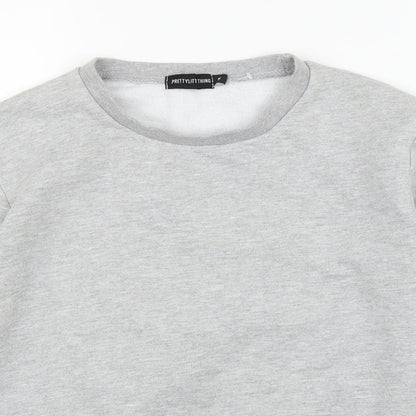 PRETTYLITTLETHING prettyl Womens Grey   Pullover Jumper Size M