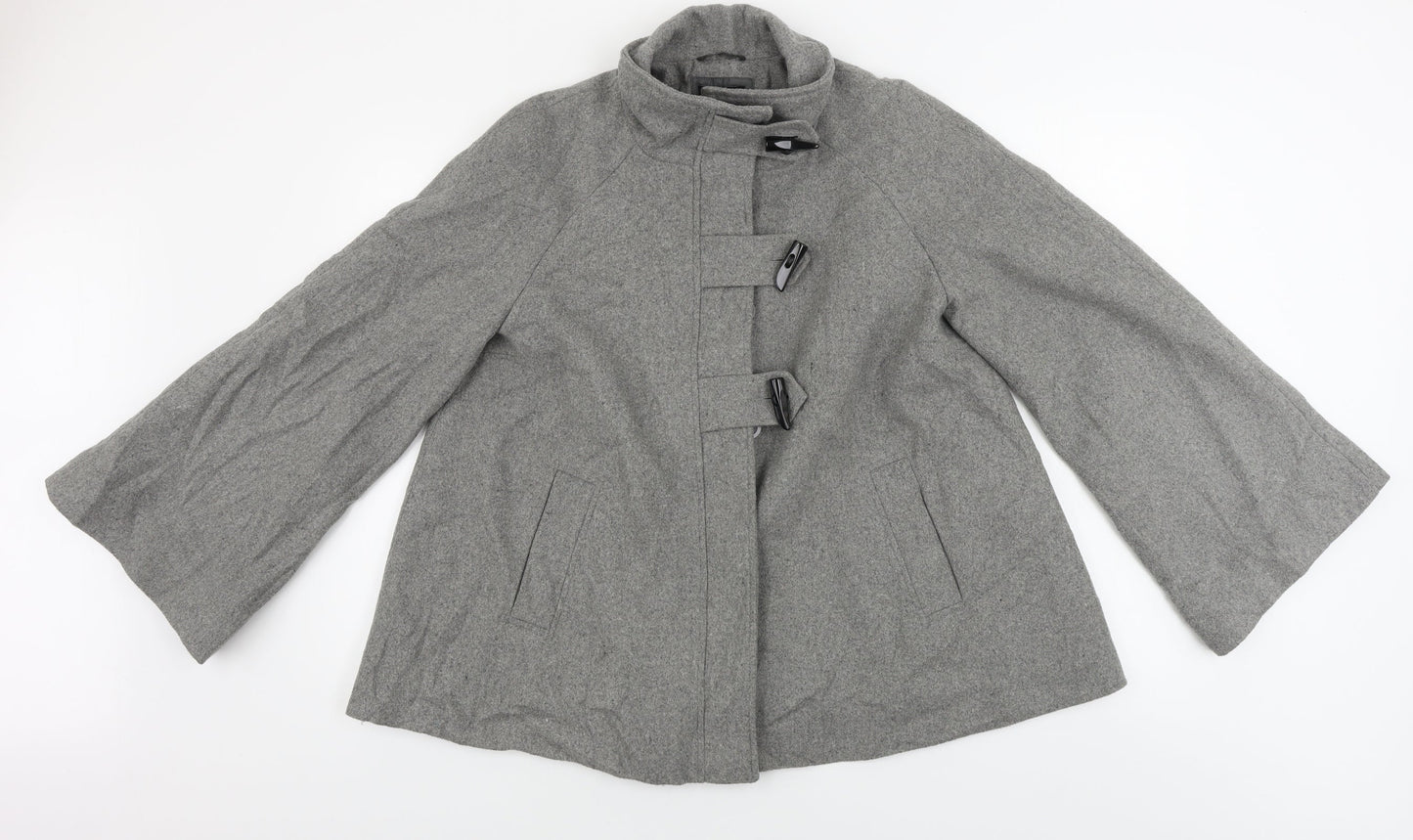 M&Co Womens Grey   Jacket Coat Size 12