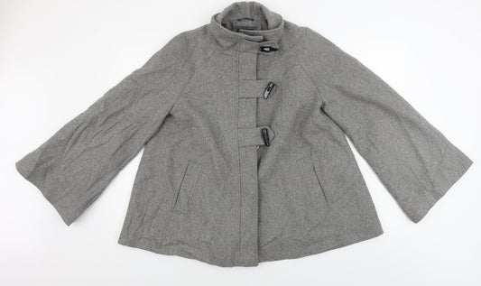 M&Co Womens Grey   Jacket Coat Size 12