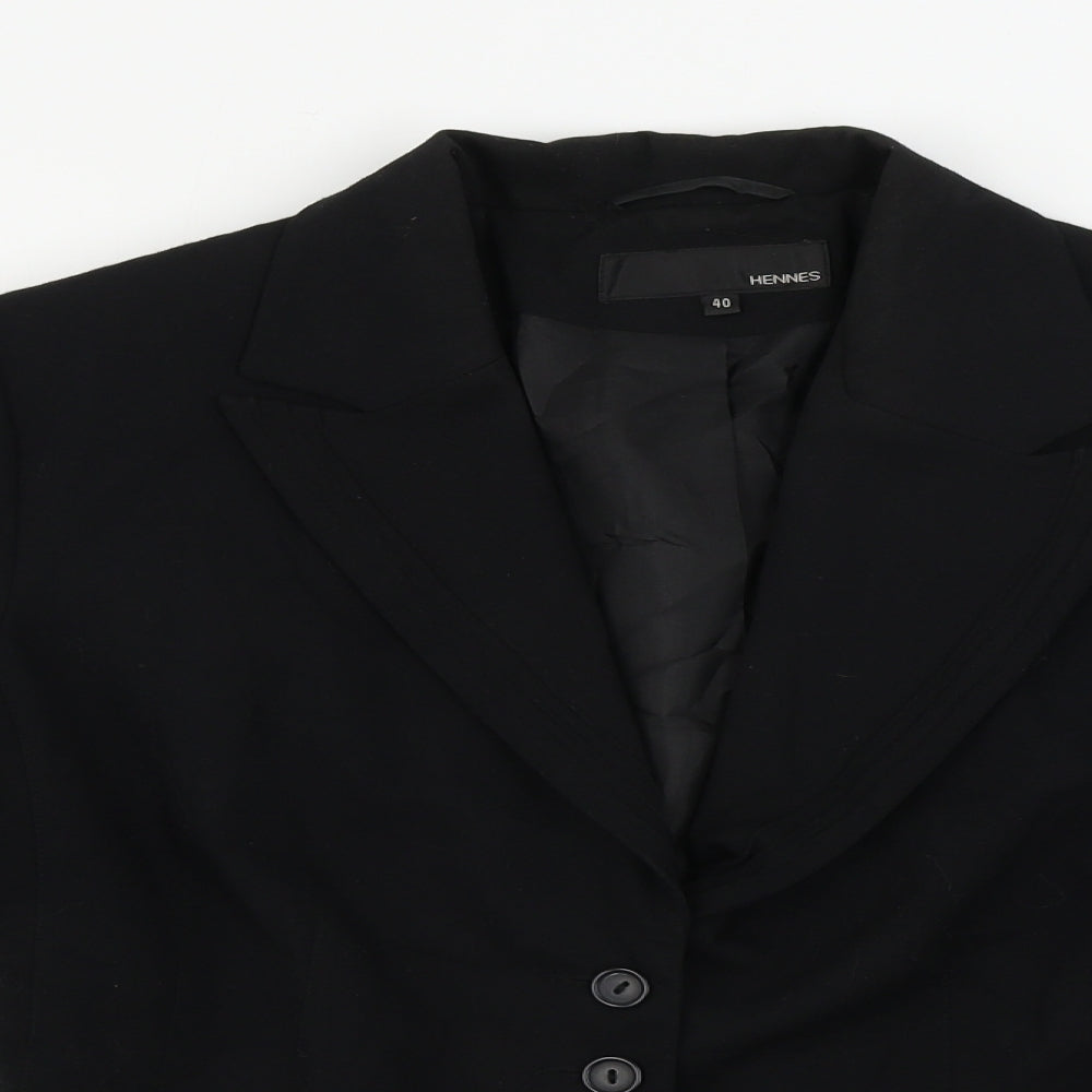 hennes Womens Black   Jacket Blazer Size 12