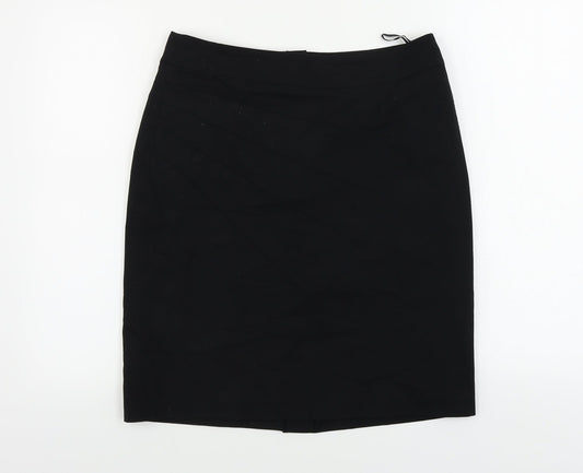 Hennes  Womens Black Paisley  Bandage Skirt Size 12