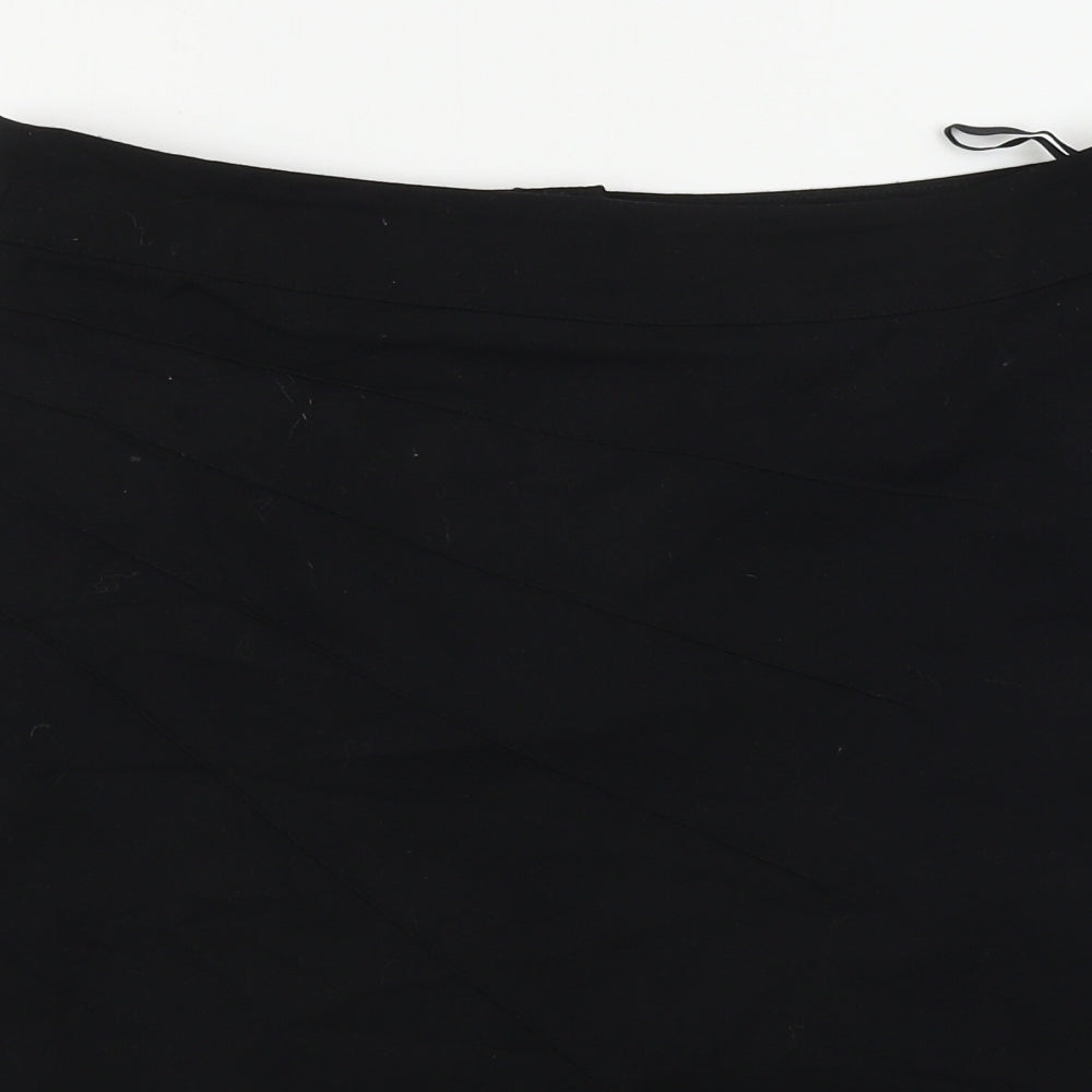 Hennes  Womens Black Paisley  Bandage Skirt Size 12