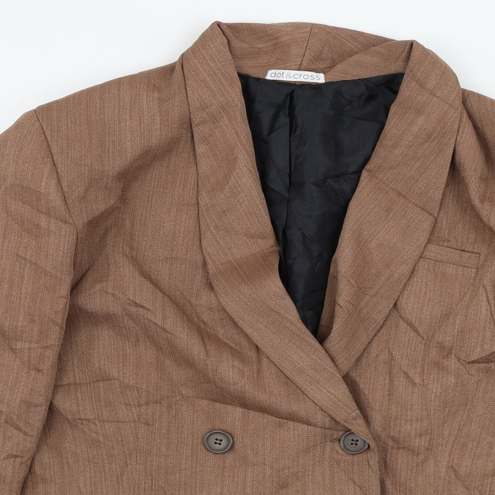 dot&cross Womens Brown   Jacket Blazer Size 40