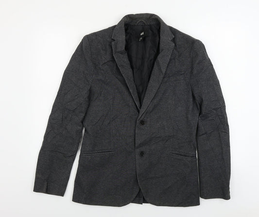 H&M Womens Grey   Jacket Blazer Size 10