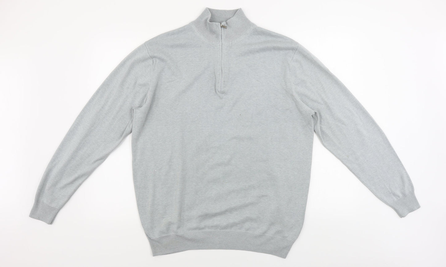 palm grave Womens Grey   Henley Jumper Size L