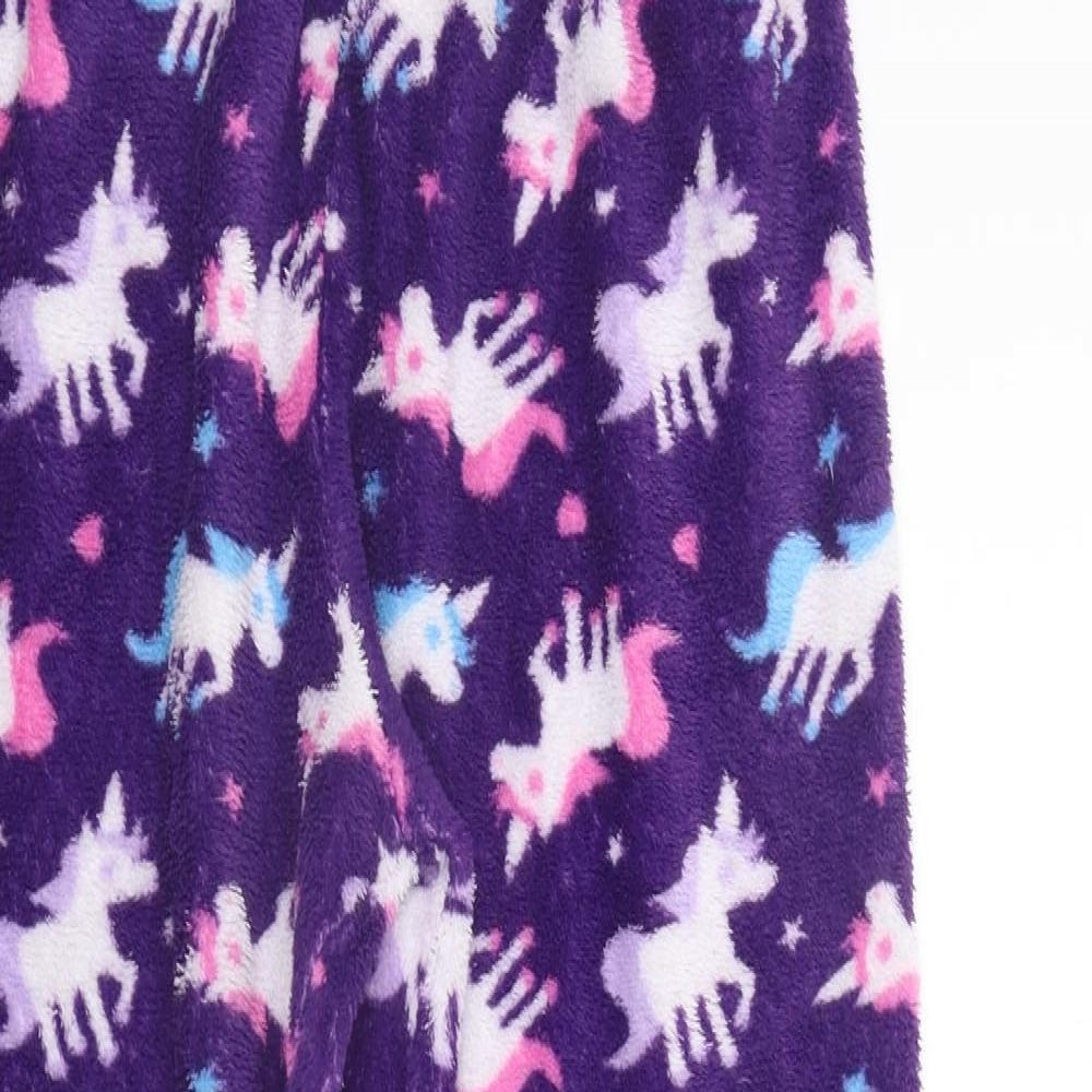 selena girl Girls Purple Geometric  Top Pyjama Pants Size 11-12 Years  - Elasticated Waist