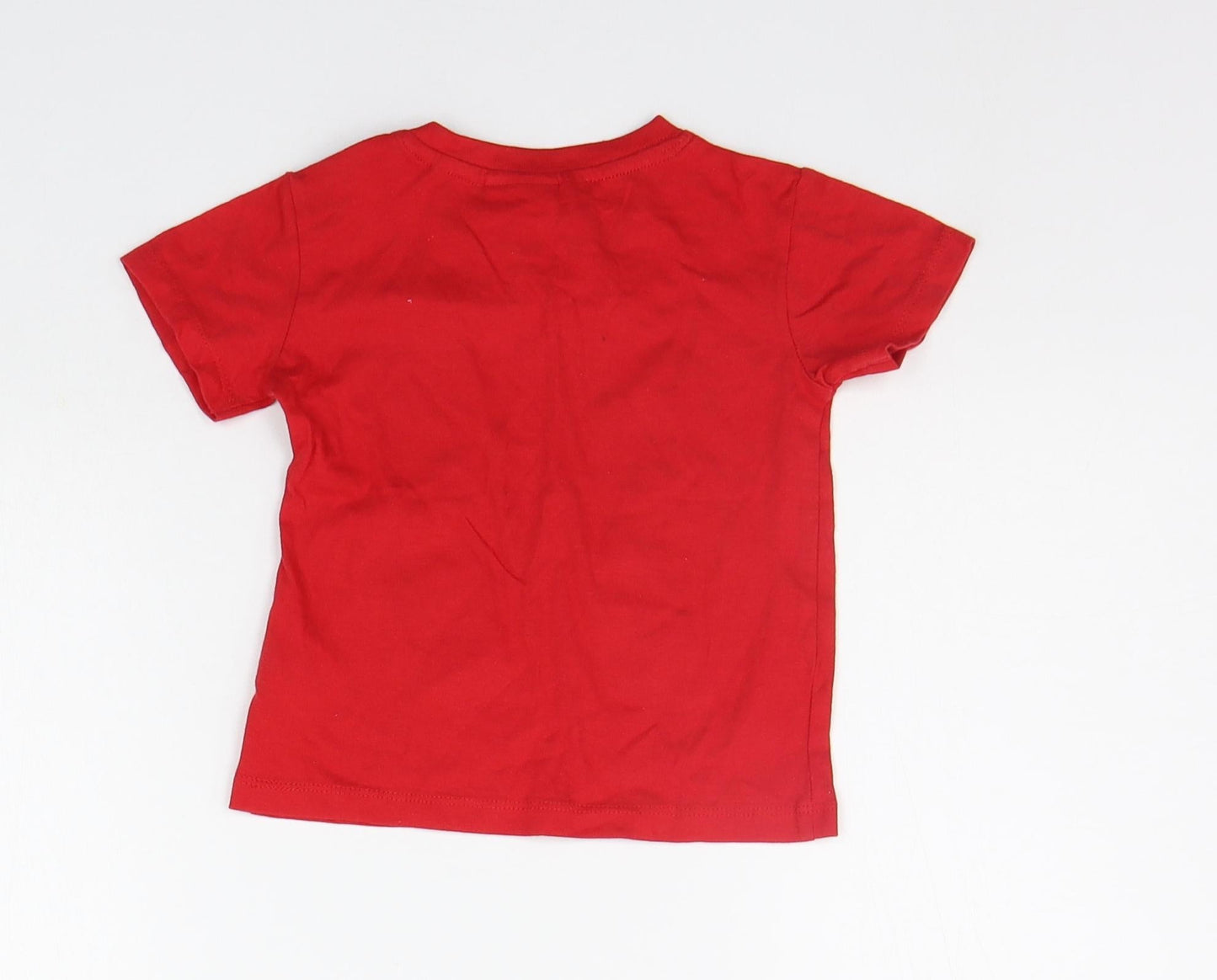 Babytown Boys Red   Basic Polo Size 12-18 Months  - CHRISTMAS