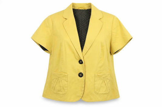 Marks and Spencer Womens Yellow   Jacket Blazer Size 12