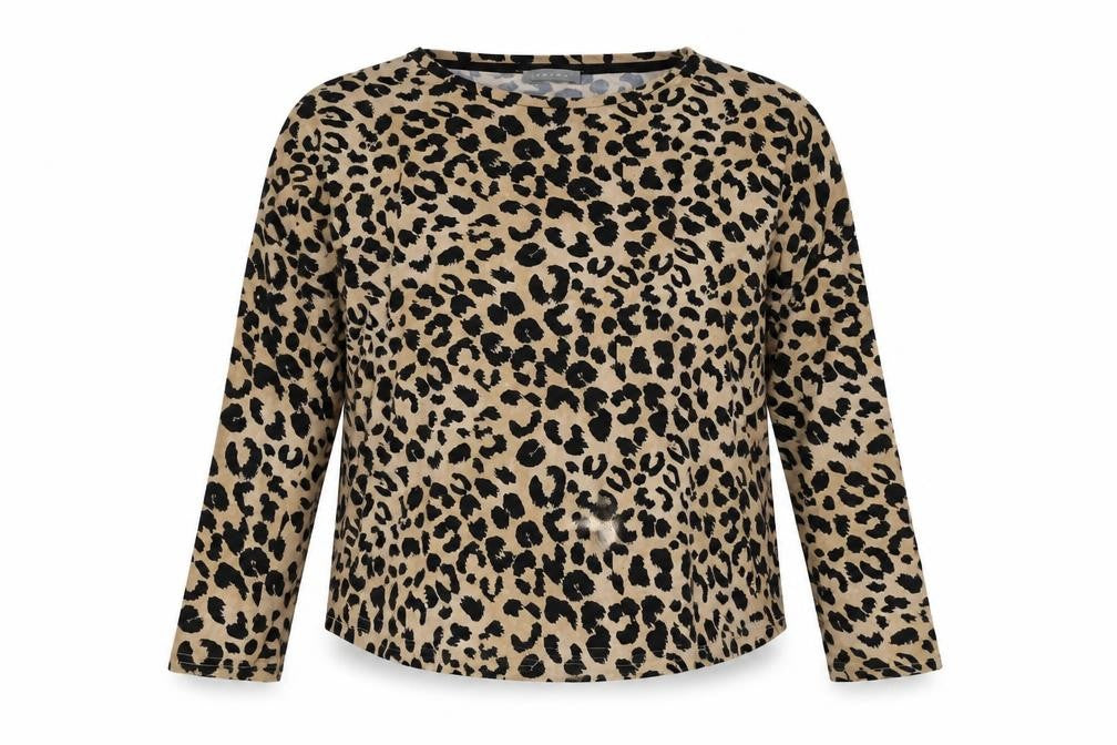 New Look Womens Brown Animal Print  Top Pyjama Top Size S