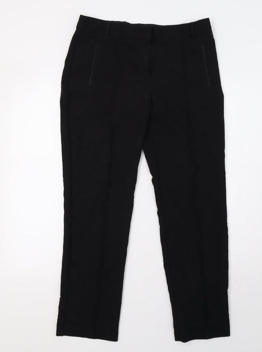 NEXT Womens Black   Trousers  Size 10 L28 in