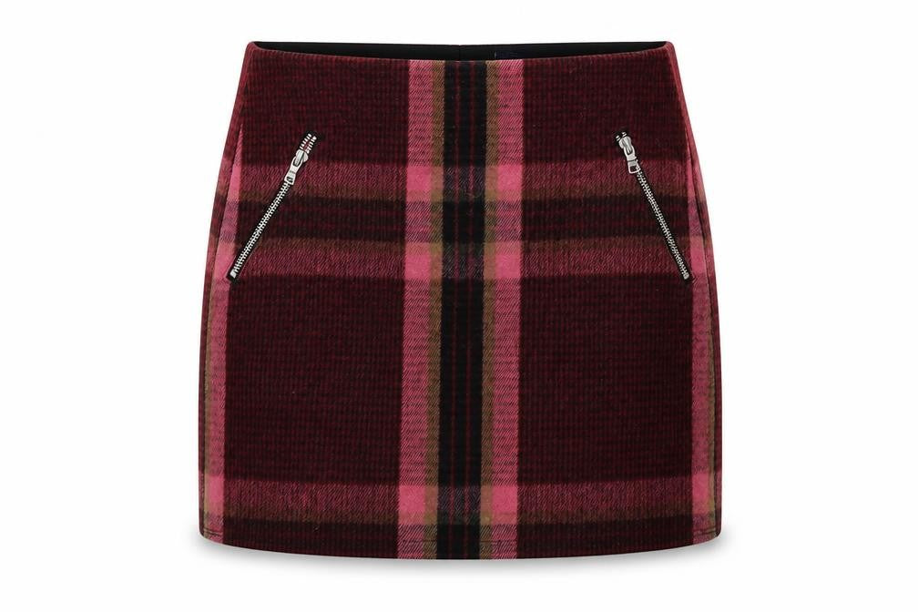 Gap Womens Pink Check  A-Line Skirt Size 8