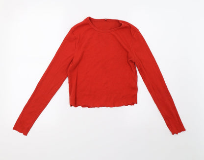 George Womens Red   Pullover Sweatshirt Size 8  - cropped