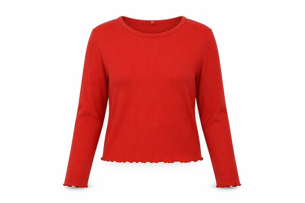 George Womens Red   Pullover Sweatshirt Size 8  - cropped
