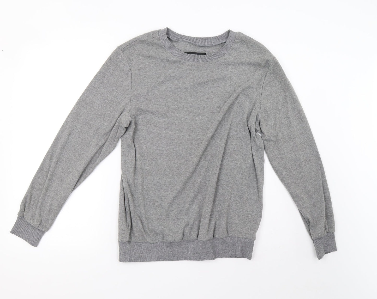 incerun Mens Grey   Pullover Sweatshirt Size S