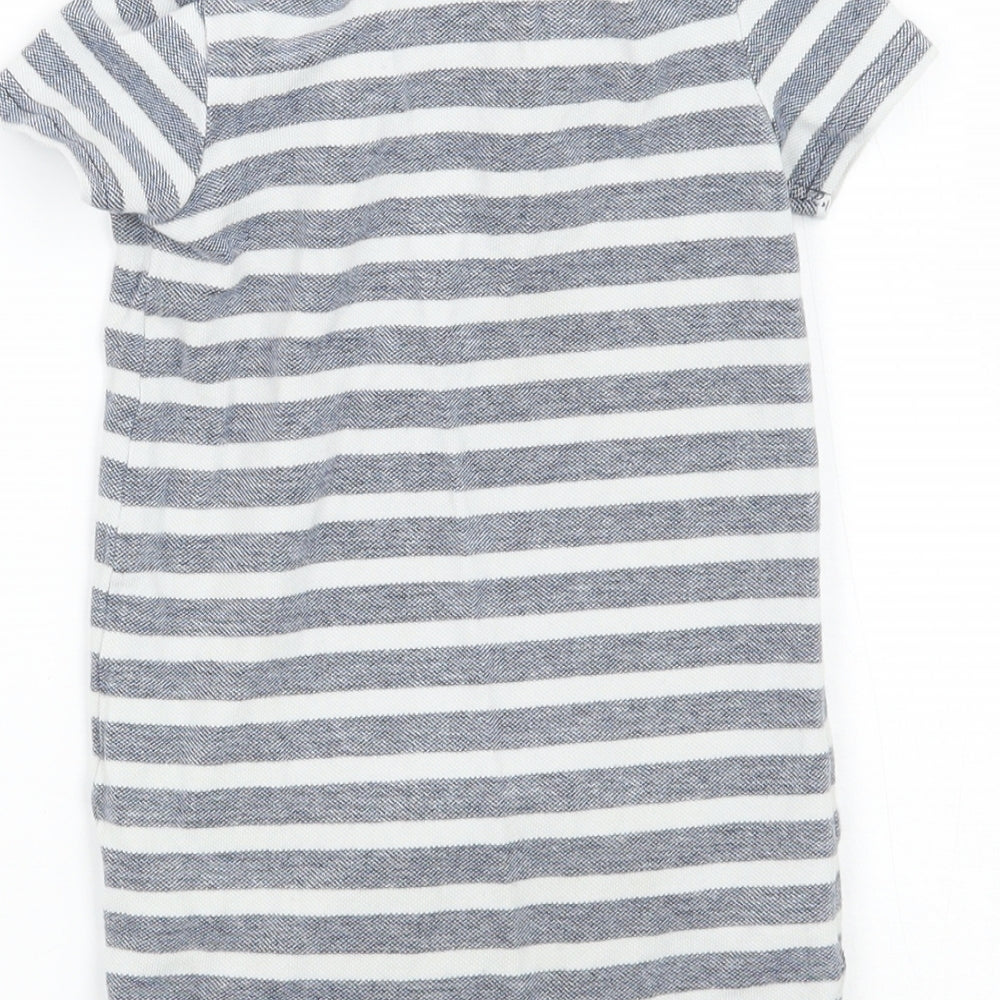 F&F Baby White Striped  Babygrow One-Piece Size 6-9 Months