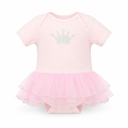 Beauty And The Bib Girls Pink   Babygrow One-Piece Size 6-9 Months
