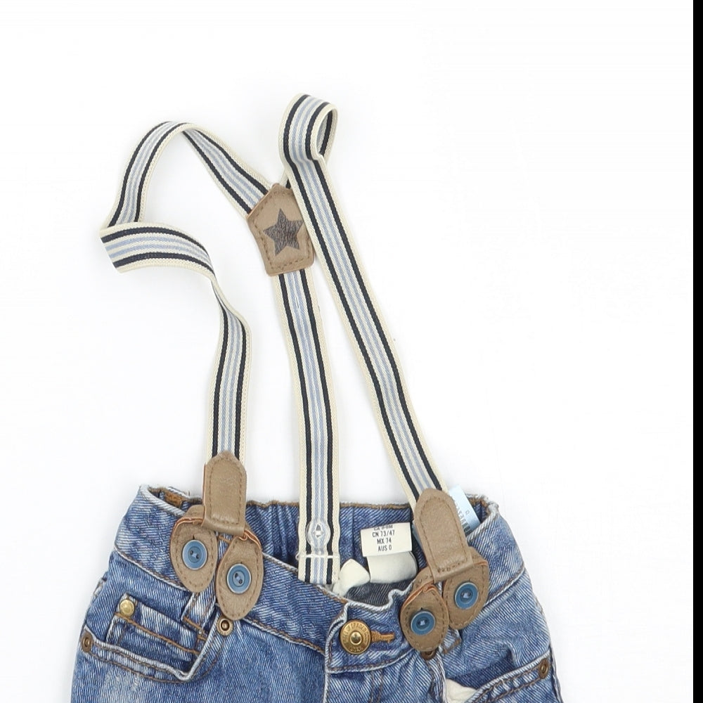 H&M Boys Blue   Capri Jeans Size 6-9 Months