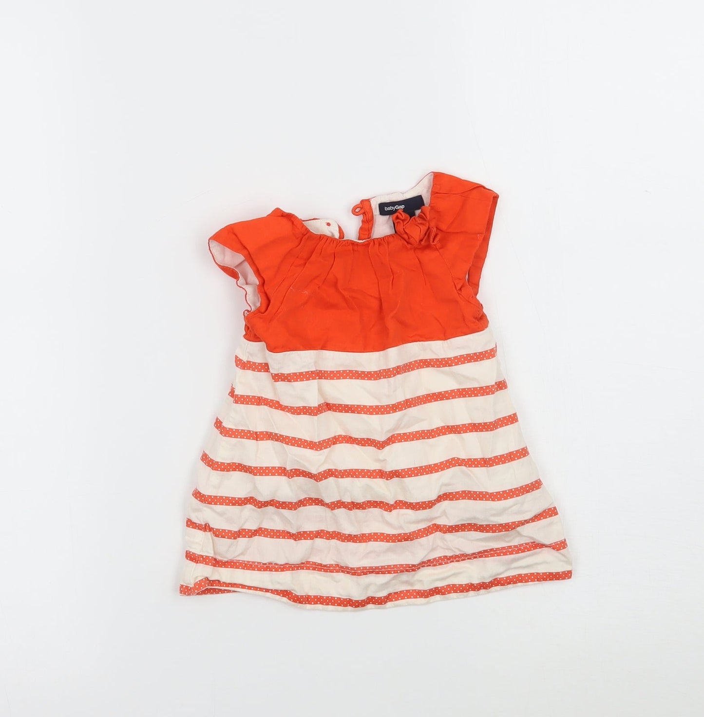 Gap Girls Orange Striped  A-Line  Size 3-6 Months