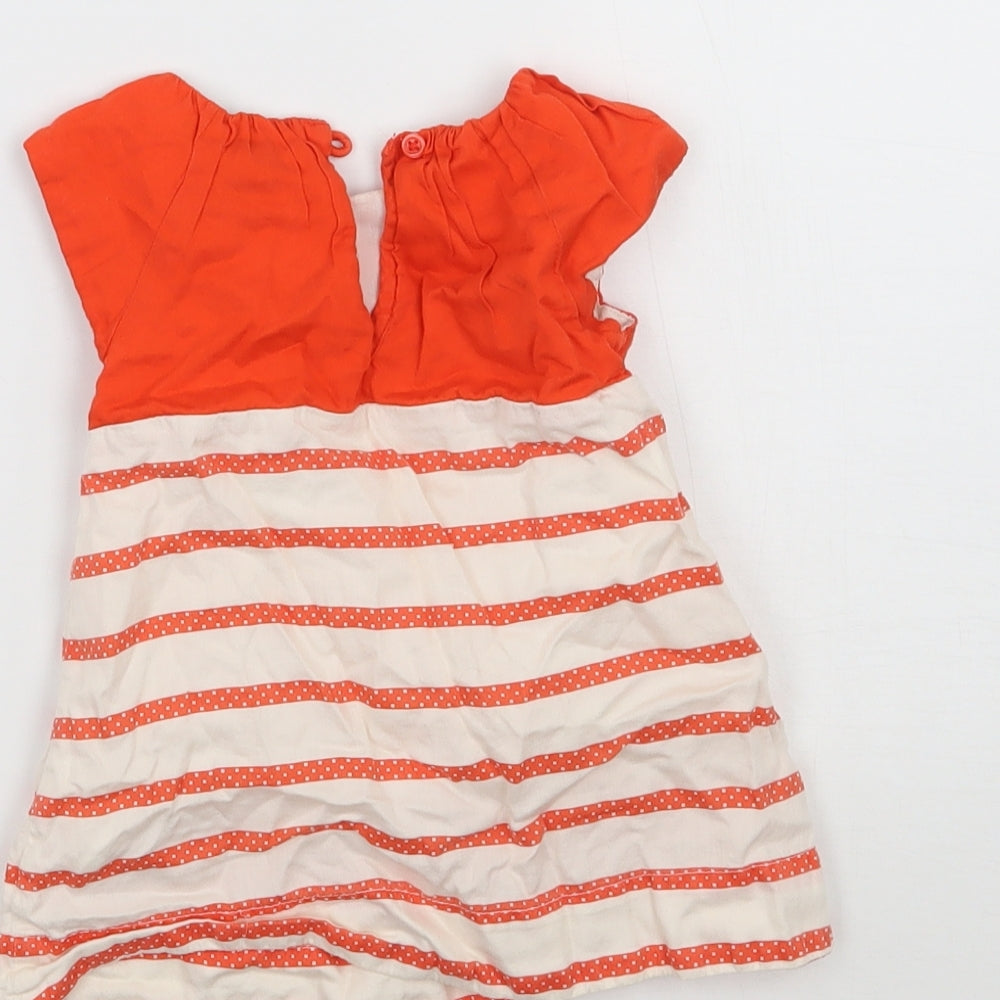 Gap Girls Orange Striped  A-Line  Size 3-6 Months