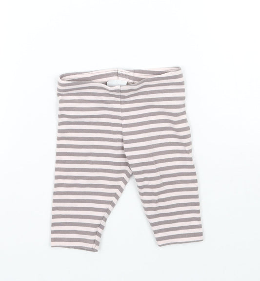NEXT Baby Pink Striped  Sweatpants Trousers Size 3-6 Months