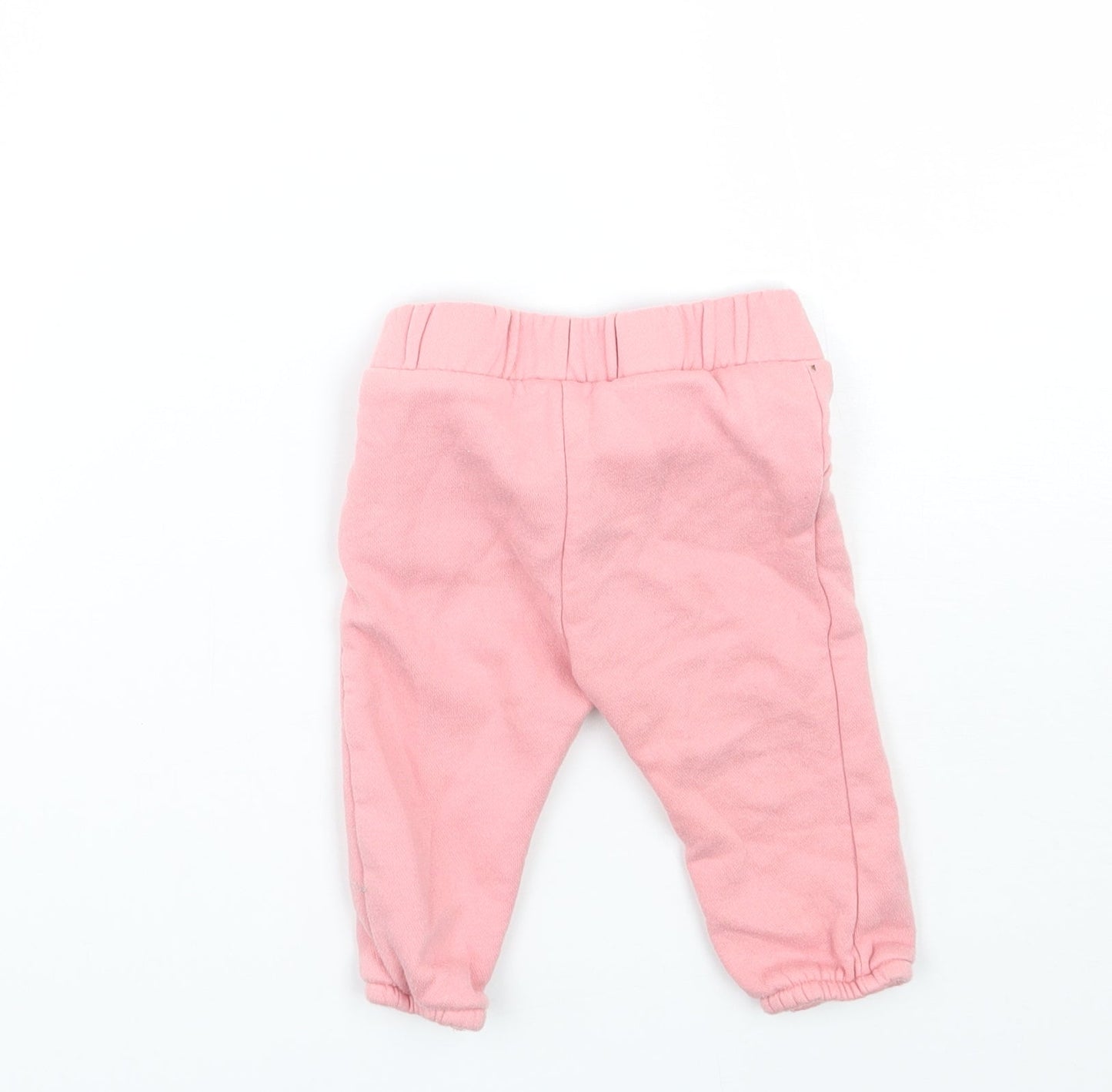 Fred & flo Girls Pink   Sweatpants Trousers Size 3-6 Months