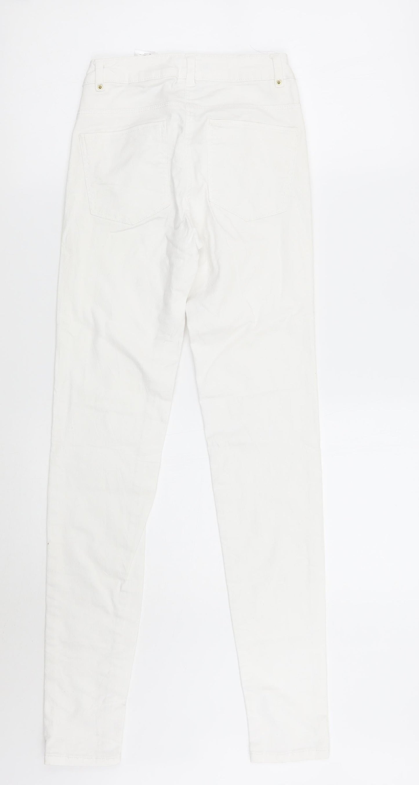 H&M Womens White   Skinny Jeans Size 2XS L30 in