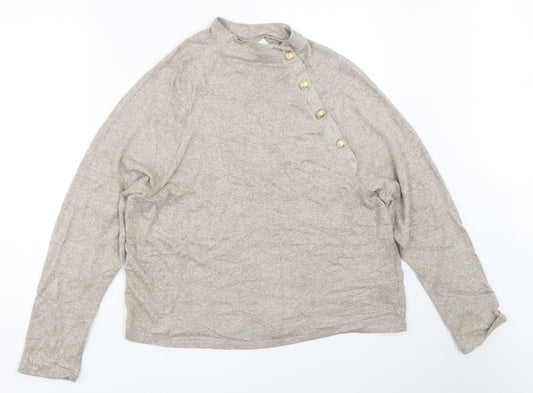H&M Womens Beige   Pullover Jumper Size S