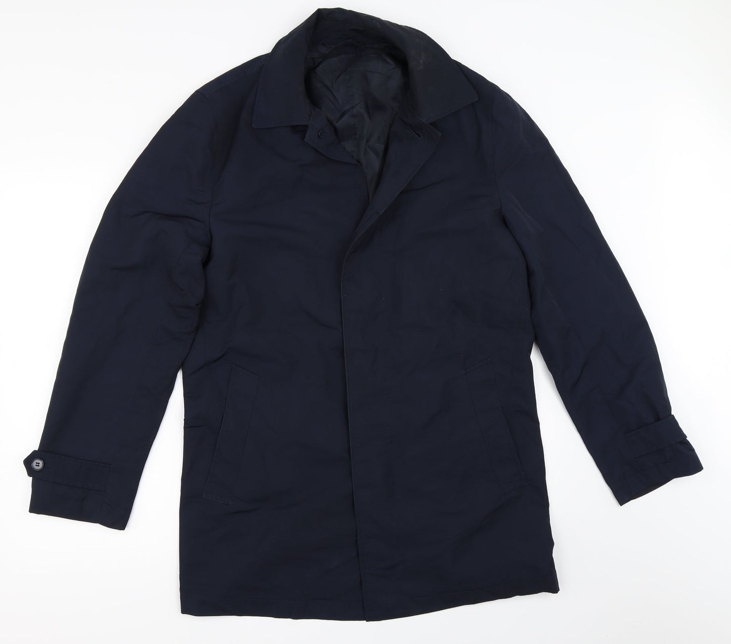 Marks and Spencer Womens Blue   Overcoat Coat Size S