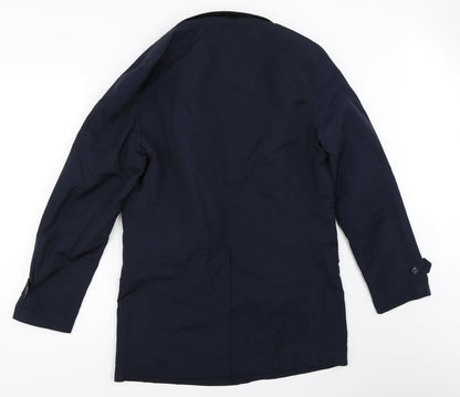 Marks & Spencer Womens Blue   Overcoat Coat Size S