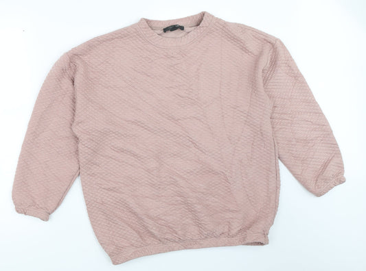 Primark Womens Pink   Pullover Sweatshirt Size 2XS
